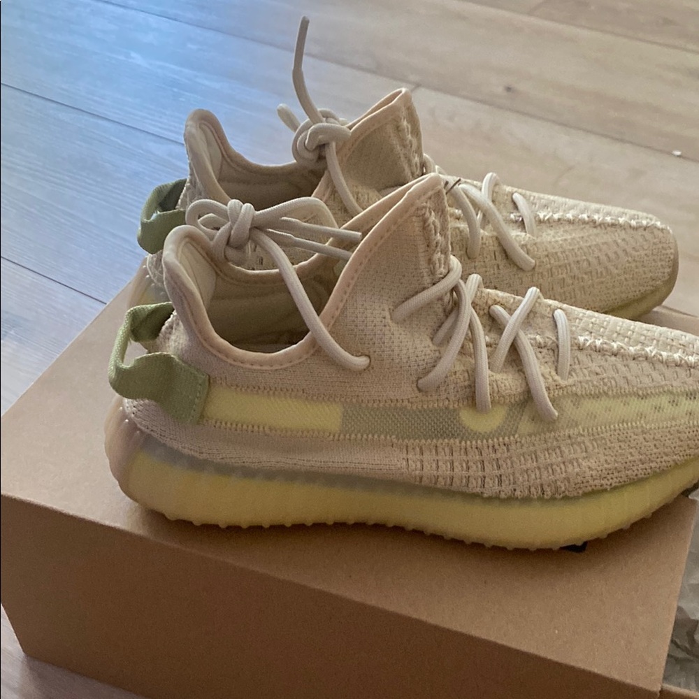 Yeezy Boost 350 V2 Women's Beige and Yellow Sneakers